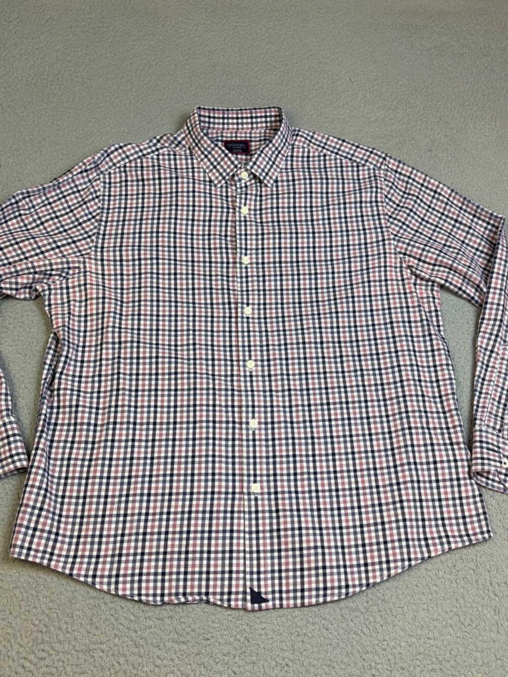 UNTUCKit Flannel Shirt Mens XL Plaid Long Sleeve Button Up Casual Cotton